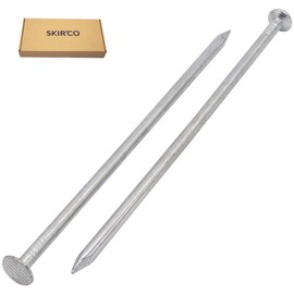 SKIR'CO (30 pcs) Zinc Plated Construction Nails 5.0 x 150 mm, Common Wire Nails, Flat Round Head, Woodworking Steel Nails