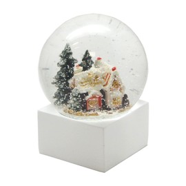 Pure-Line 20128 Snow Globe Sugar Baker's House, White Corner Socket, Diameter 100 mm