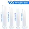 XPEX Pack of 80 Plastic Collar Stays, Shirt Collar Inserts,