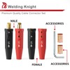 Welding Knight LC40 Welding Cable Connector Set Male and Female