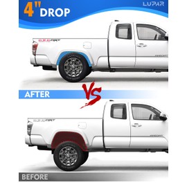 Lupar Universal Leaf Spring Lowering Block Kit, Heavy Duty Steel Lowering Block Kit, 4 Inch