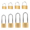 Outdoor Brass Padlock Suitcase Padlock Short/Long Shackle Weatherproof Metal Locks
