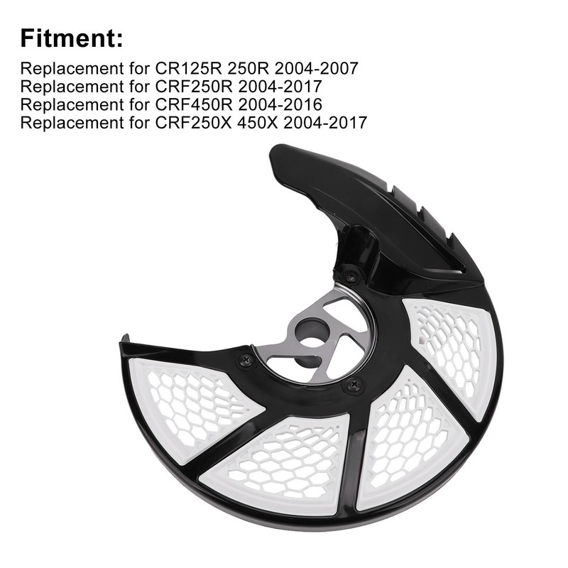 White Front Brake Disc Guard Cover Protector Motorcycle Accessories Replacement