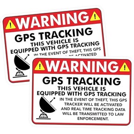 2 pcs Motorbike GPS Tracking Vehicle, 3 inches - Motorbike Warking Theft Sticker Safety Biker Decals