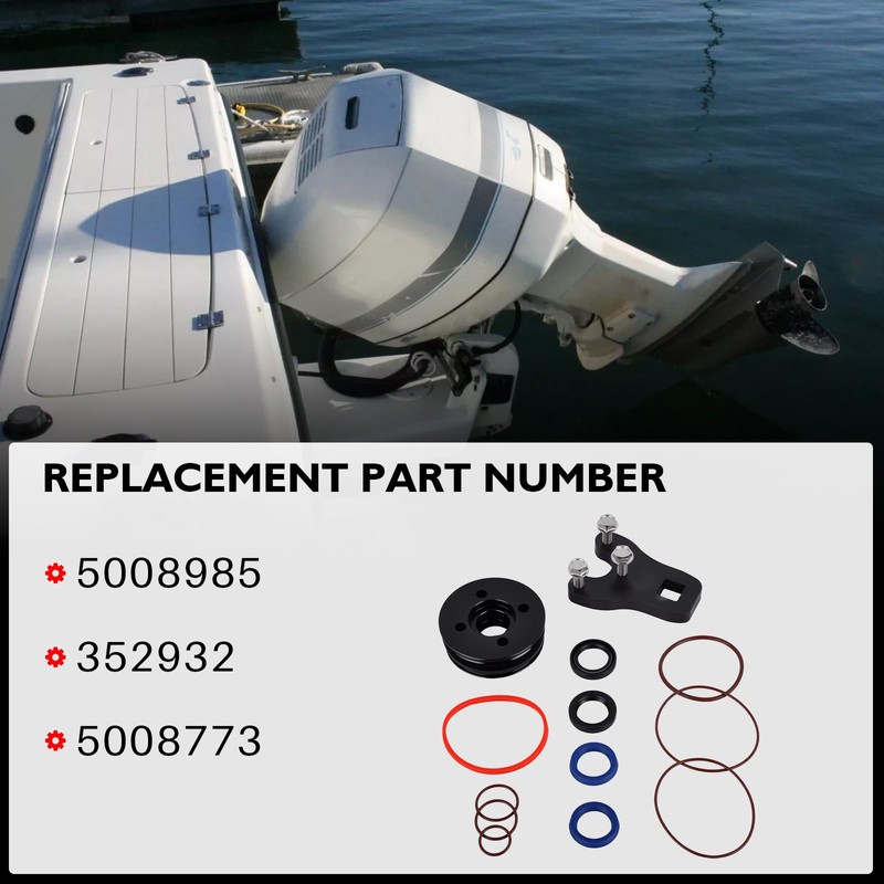 Hututimo 352932 Trim Piston Repair Seal Kit with Wrench Compatible