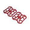 1Pair Bicycle Clipless Pedal Platform Adapters Self Lock Aluminum Alloy
