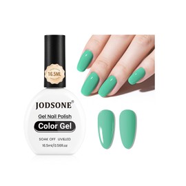 JODSONE 16.5ml Light Green Gel Nail Polish Nature Light Green Gel Polish Color Manicure Salon DIY at Home High Gloss Soak Off U V