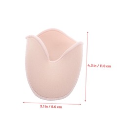 Outanaya 4pcs Toe Protectors for Shoes Soft Slip Ballet Dance Caps Lightweight Knitted Fabric Cushion Sleeves Protection Reusable and Breathable Forefoot Pads