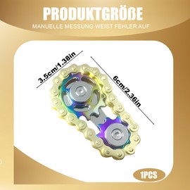 Fidget Toys, Finger Spielzeug mit Getriebe Design, Premium Kette für Stressabbau, Ideal für Büro, Schule und Zuhause, Angst Relief Finger Spielzeug Gadgets für Erwachsene und Kinder