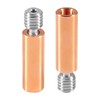 QCCAN 3PCS Upgrade All Metal Bimetal Heatbreak Copper Titanium TC4
