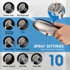 PDPBath 10" Rainfall Shower Head with Handheld Spray, Dual Rain