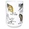 Mino Ware Traditional Japanese Yunomi Tea Cups, Japanese Cat Design