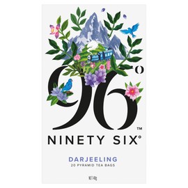 96° Darjeeling Tea - 20 Pyramid Tea Bags, Individually Wrapped, Delicate and Floral, Biodegradable Plant-Based Bags