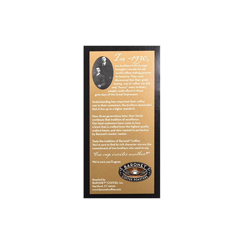 Baronet Coffee Pods [50/50 Decaf Colombian-54 Pods] Single Cup Use,