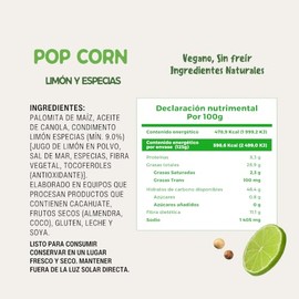 Nutriwell Tostaditas de Arroz Sabor Limón y Especias – Snack Saludable sin Gluten, sin Freír y Vegano – Botana Ligera con Toque Cítrico (1 Bolsa)