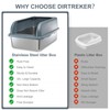 Stainless Steel Cat Litter Box with Lid, XXL Extra Large