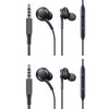 earpanda Wired Earbuds 2-Pack with Microphone | Tangle-Free Comfort Fit