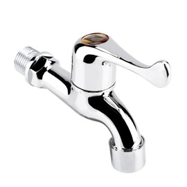 ABS Water Faucet, Washing Machine Faucet Laundry Bathroom Sink Basin Water Tap with Single Spout and, Touch On Kitchen Sink Faucets (Fishtail)
