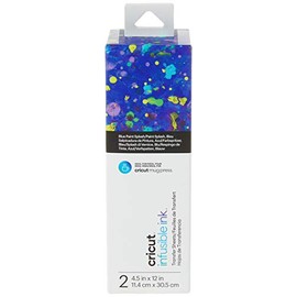 Cricut Infusible Ink Transfer Sheets - 4.5" x 12" - Blue Paint Splash Pattern - For Cricut Mug Press, Maker, Explore Air 2