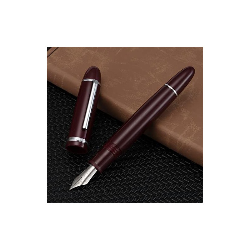 Jinhao X159 - Pluma estilográfica 8 punta extrafina, color rojo