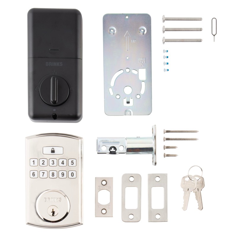 BRINKS Keyless Entry Door Lock Deadbolt, High-Security Keypad Door Lock