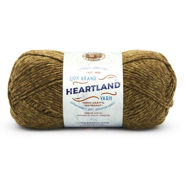 Lion Brand Yarn Heartland Yarn for Crocheting, Knitting, and Weaving,