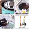 Stainless Steel Double Boiler with Silicone Spatula, Chocloate Metls Pot