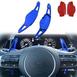 Car Steering Wheel Shift Paddle Extension Sticker For Kia Sportage Hybrid/Sportage Plug-In Hybrid (2023-2025),Kia K4 GT-Line 2025 Auto Accessories (blue)