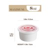 MALACASA Ramekins with Lids 8 oz - Set of 6,