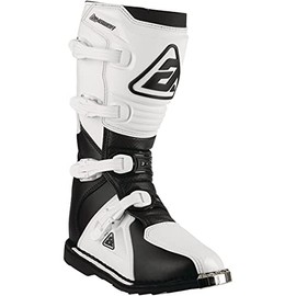 Answer Racing 446640 Powersports Motocross Protection Gear: AR1 Boots, Black/White, Size 14, 1 Pair