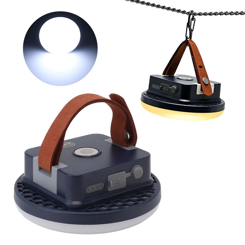 Magnetic Tent Light IP55 Waterproof 1600lm 8400mAh Dimmable Dual Color