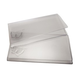 WINGS Craft & Fundraising Supply Checkbook Vinyl Protectors/Dividers for Leather & Hand Crafted Covers (Set of 2)