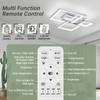 HLILCEH Modern Chrome Led Ceiling Light 3-Square Design 3000K-6500K Dimmable