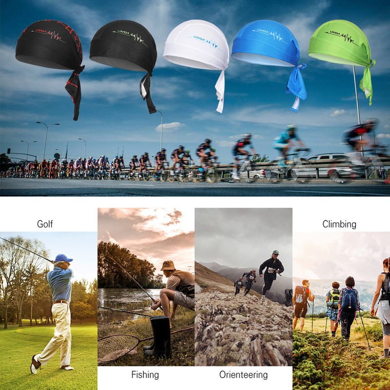 Outdoor Cycle Adjustable Headwrap Breathable Quick-dry Bicycle Headband Cap Motorcycle