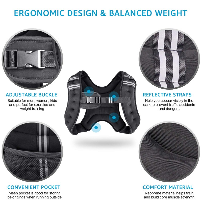 Henkelion Weighted Vest Weight Vest for Men Women Kids Weights