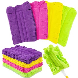 8 Pack Reusable Duster Pads for Swiffer - Washable Microfiber Cloths