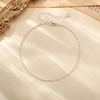 Moodear Ankle Bracelets for Women 14K Silver Plated Anklet Twist