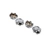 Motoforti 4pcs Silver Tone Plastic 68mm Dia 6 Lugs Car