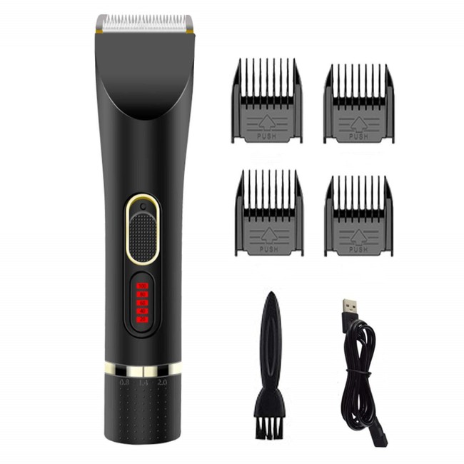 VANELC Hair Clippers, Electric Hair Clippers,Hair Cutting Kits，Beard Trimmer for Family, Cordless LCD Display, USB Rechargeable,Titanium and Ceramic Blades - Includes Length Guide Combs