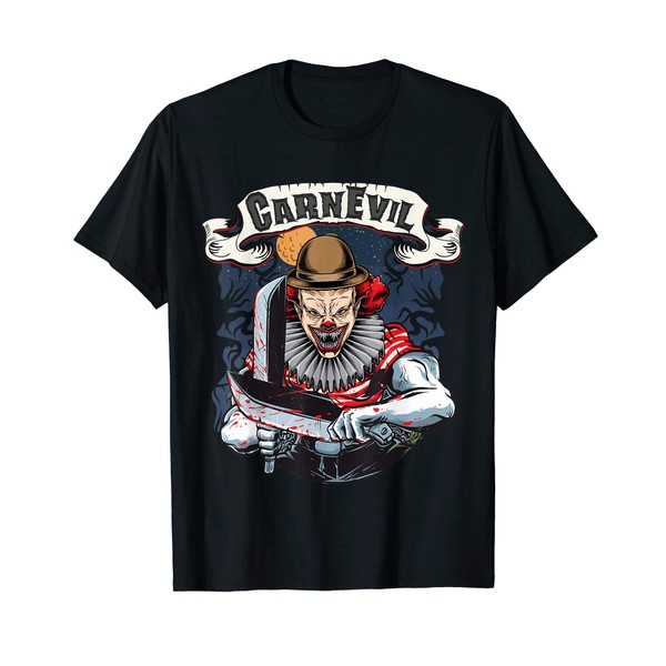CarnEvil Clown Halloween Funny Cool Apparel T-Shirt