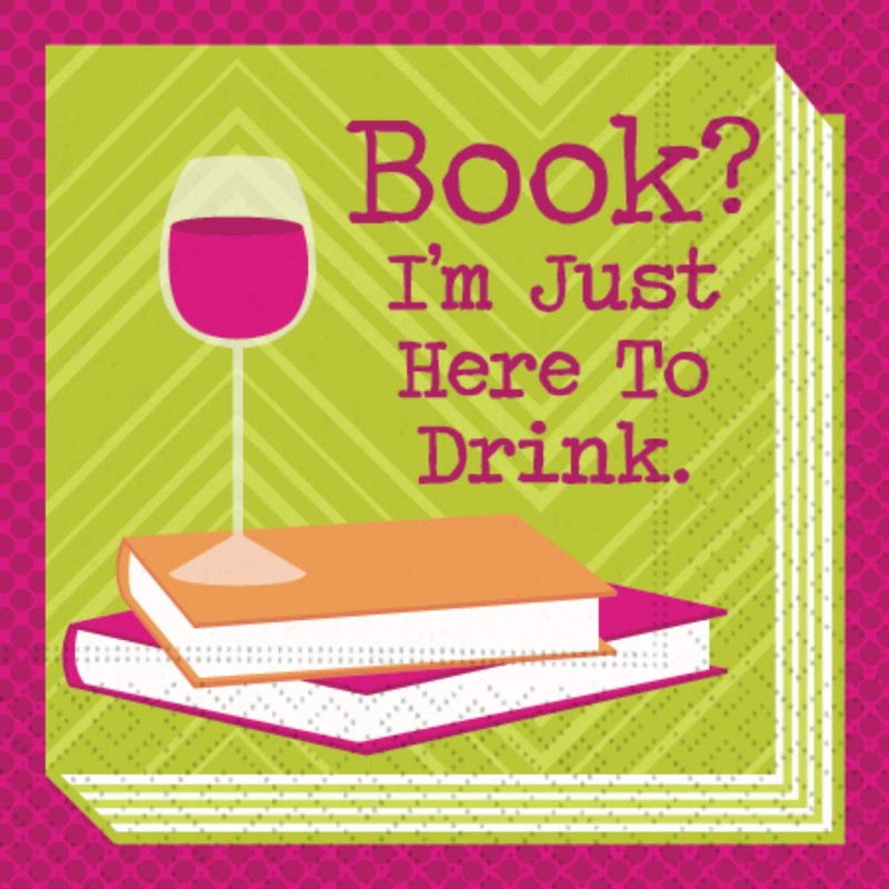 Cocktail Napkin Bookclub - Book Cocktail Napkins Book Club Variety