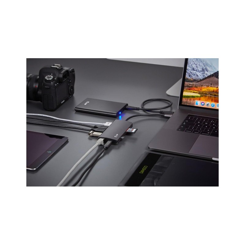 lmp 14368 USB-C Minidock with 8 Ports, Silver