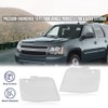 PIT66 Headlight Cover Compatible with Chevy Tahoe Suburban 1500 2007-2014/Fit