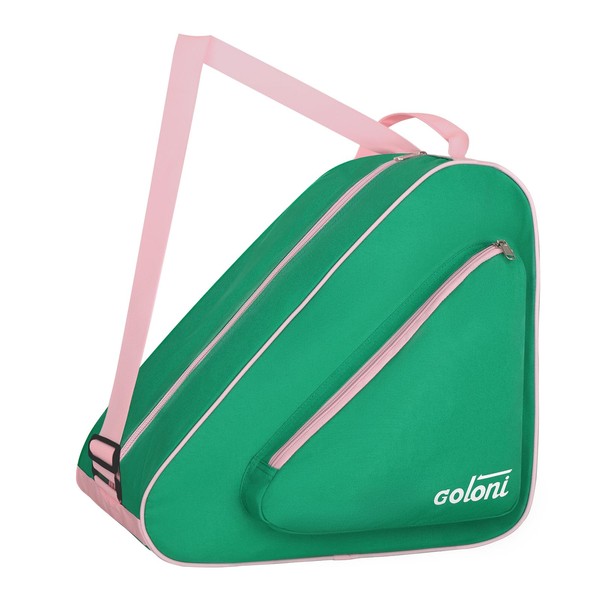 Skate Bag for Ice & Roller Skates with Side Pockets