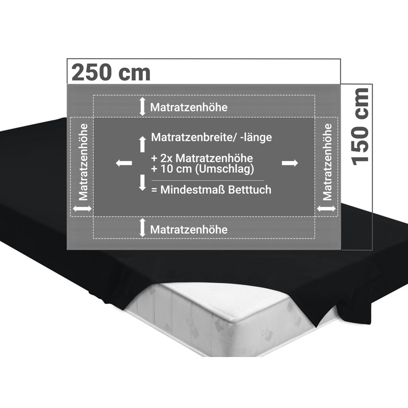 npluseins 701.887 Sheet without Elastic Band 100% Cotton Approx. 150