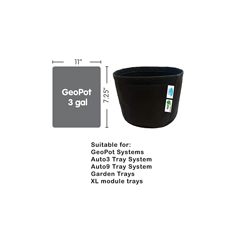 AutoPot GeoPot - G Lite - 3 Gallon Fabric Pot