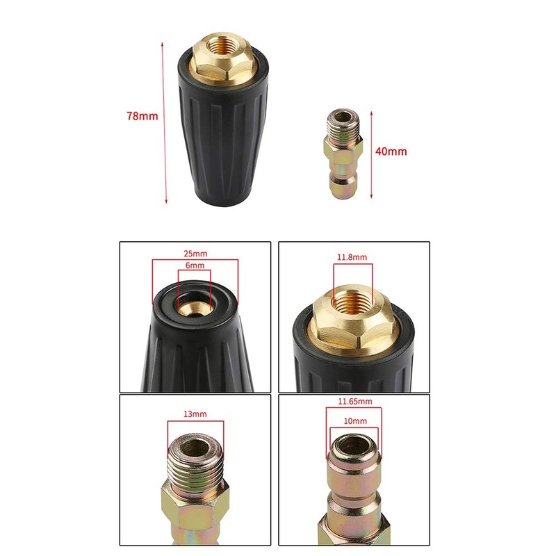 Pressure Washer Tips,Sunydog Turbo Nozzle 4000psi Max Rotating Pressure Washer