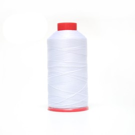 AMOHilos Heavy Duty Bonded Nylon Sewing Thread 210D/3 T70#69 1500 Yards for Canvas Furniture Upholstery Leather Goods Automotive Leather Footwear Outdoors(White,210D/3)