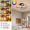 CANEOE Modern Led Ceiling Light, 42W Dimmable Close to Ceiling