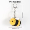GOSHIES Key Ring Bee Cute Bee Pendant Crochet Bee Bumble